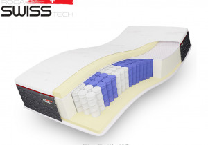 SwissTech Interaktív Firm zsákrugós matrac - Memory foam párnázó réteggel 